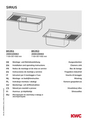 KWC 2000100062 Notice De Montage Et De Mise En Service