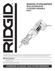 RIDGID R3001 Manuel D'utilisation