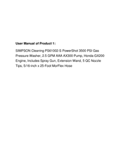 Simpson PowerShot PS61002-S Guide D'utilisation Et D'entretien