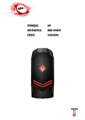 HP OMEN 880-046NF Manuel De L'utilisateur