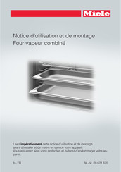 Miele DGC 6660 Notice D'utilisation Et De Montage