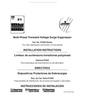 Leviton 57000 Serie Directives