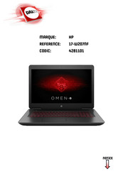 HP OMEN 17-W207NF Manuel De L'utilisateur