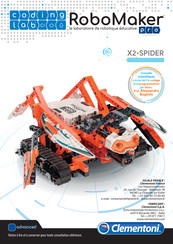 Clementoni coding lab RoboMaker pro X2-SPIDER Notice D'emploi