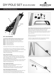 ROBENS DIY POLE SET 8.5 MM Manuel D'instructions