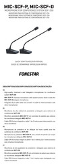 FONESTAR MIC-SCF-P Guide De Démarrage Rapide