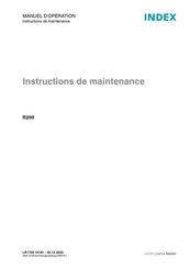 Index R200 Instructions De Maintenance