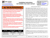 Horizon Global 76657 Instructions D'installation