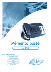 ADEPT Telecom e.950 Mode D'emploi