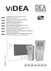 Dea Videa-D Notice D'emploi Et Avertissements