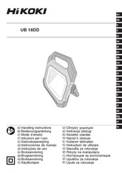 HIKOKI UB 18DD Mode D'emploi