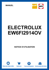 Electrolux EW6FI2914OV Notice D'utilisation