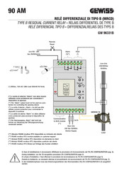 Gewiss GW96332B Mode D'emploi