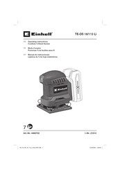 EINHELL TE-OS 18/113 Li Mode D'emploi