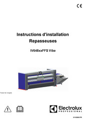 Electrolux Professional IV64832FFS Instructions D'installation