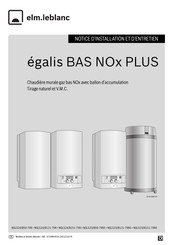 elm.leblanc egalis BAS NOx PLUS NGLS24/B50-7XN Notice D'installation Et D'entretien