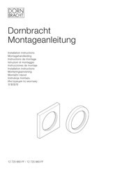 Dornbracht 12 720 660 Serie Instructions De Montage