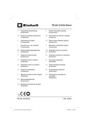 EINHELL TE-AC 270/50 Silent Instructions D'origine