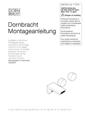 Dornbracht 13 800 740 0010 Serie Instructions De Montage