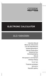 Citizen SLD-200N Manuel D'instructions