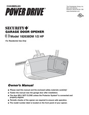 CHAMBERLAIN Power Drive Security+ 182638DM Manuel D'instructions