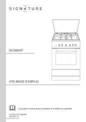 Signature SCG60IXF Mode D'emploi