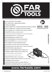 Far Tools MIG 180 Notice Originale