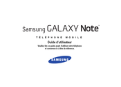 Samsung GALAXY Note Guide D'utilisateur