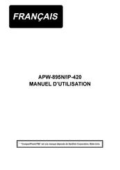 JUKI APW-895N-420 Manuel D'utilisation