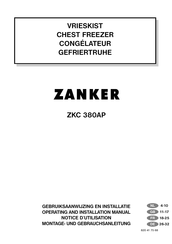 ZANKER ZKC 380AP Notice D'utilisation