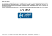 PIAGGIO APE 50 E4 2018 Manuel D'instructions