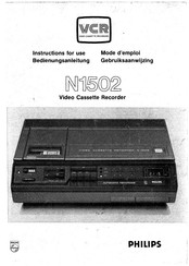 Philips N1502 Mode D'emploi