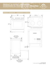 Forno Espresso FFSEL6022-30WHT Guide De Dimensions