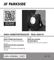 Parkside 459464 2401 Instructions D'utilisation Et Consignes De Sécurité