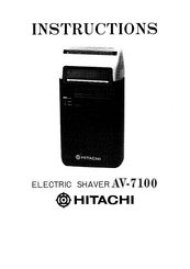 Hitachi AV-7100 Manuel D'instructions