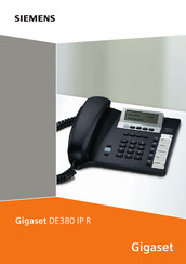 Siemens Gigaset DE380 IP R Manuel D'utilisation