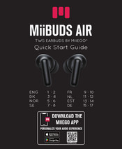 Miiego MiiBUDS AIR Guide Rapide