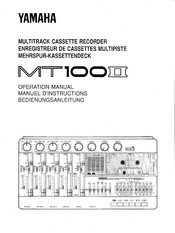 Yamaha MT100II Manuel D'instructions