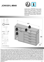 Forte JACKY JCKK351L-M949 Notice De Montage