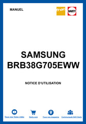 Samsung BRB38G705EWW Manuel D'utilisation