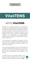 SUBLIMED LABORATOIRES EXPANSCIENCE VitaliTENS Notice