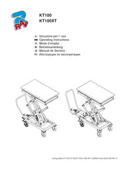 Ravaglioli KT100 Mode D'emploi