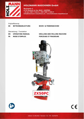 HOLZMANN MASCHINEN ZX50PC Mode D'emploi