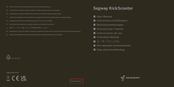 Segway KickScooter Instructions D'utilisateur