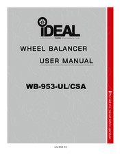 IDEAL WB-953-UL Manuel D'utilisation