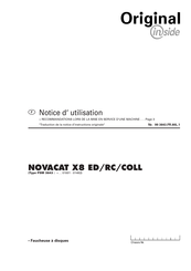 Pottinger NOVACAT X8 ED Notice D'utilisation