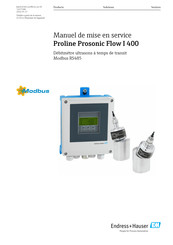 Endress+Hauser HART Proline Prosonic Flow I 400 Manuel De Mise En Service