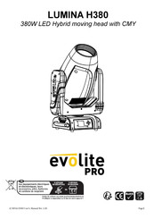 Evolite PRO LUMINA H380 Mode D'emploi