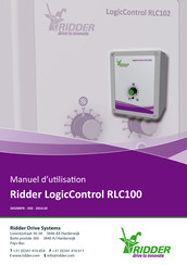 Ridder LogicControl RLC102 Manuel D'utilisation