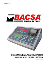 Bacsa I310 Manuel D'utilisation